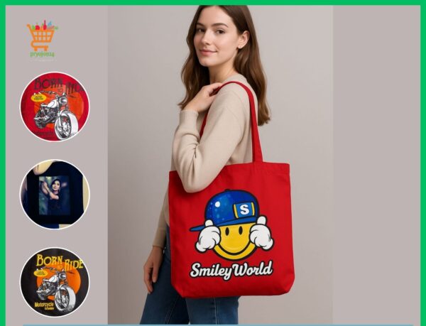 Premium Quality | Canvas Hand And Shoulder Bag | ( Height- 16" , Width- 14" And Handle 13") For Women's With Zipper