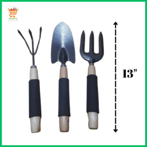Garden Tools Set 3pcs – 13" ও 8" হ্যান্ড টুলস | প্রফেশনাল বাগান সরঞ্জাম | pryojon24.com