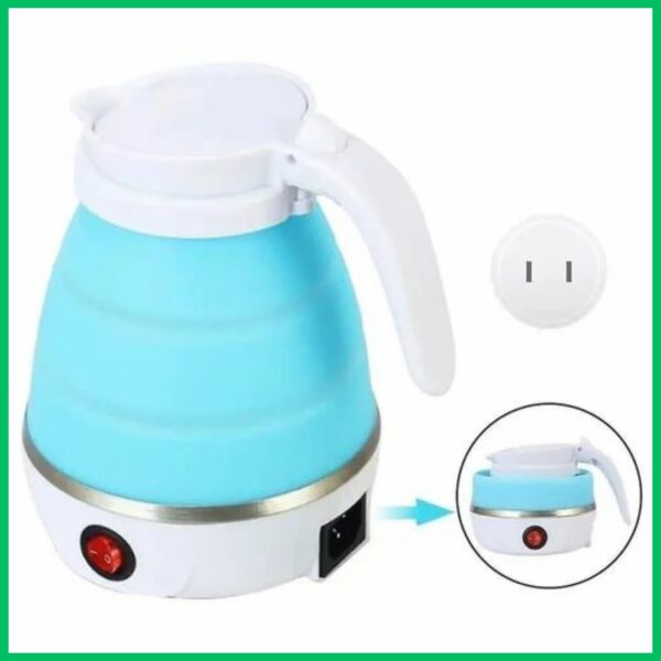 Mini Folding Electric Kettle – 0.6L | 600W Portable Water Heater | Silicone Collapsible Travel Kettle | 220V | Fast Boil for Tea, Coffee, and More - Image 2