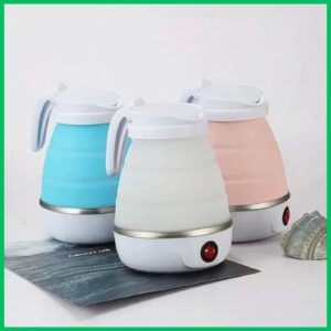 Mini Folding Electric Kettle – 0.6L | 600W Portable Water Heater | Silicone Collapsible Travel Kettle | 220V | Fast Boil for Tea, Coffee, and More